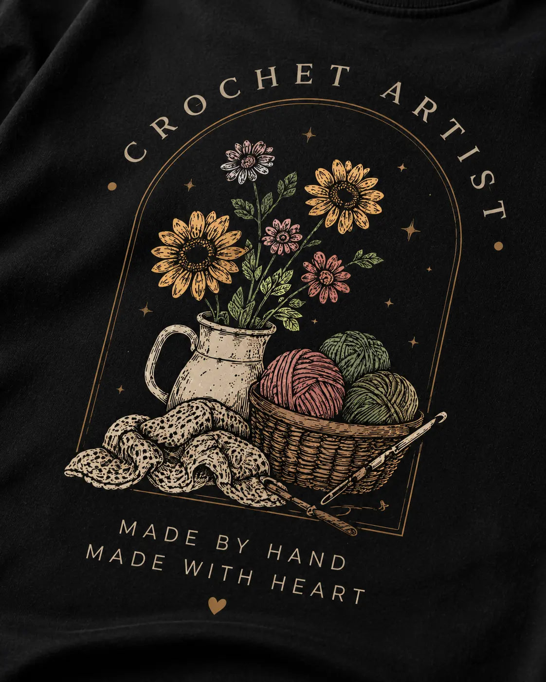 Crochet Artist Aesthetic Oversized T-Shirt