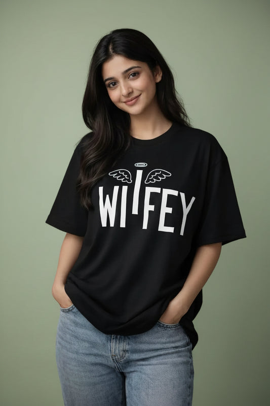Angel Wifey Couple T-Shirt for her