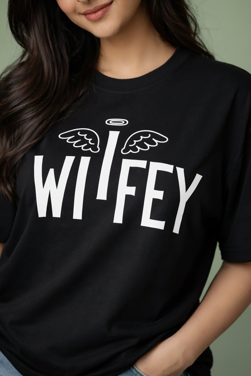 Angel Wifey Couple T-Shirt for her