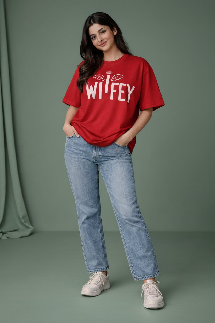 Angel Wifey Couple T-Shirt for her