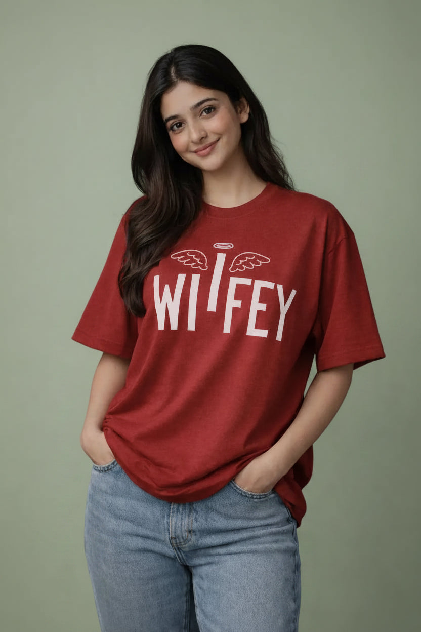 Angel Wifey Couple T-Shirt for her