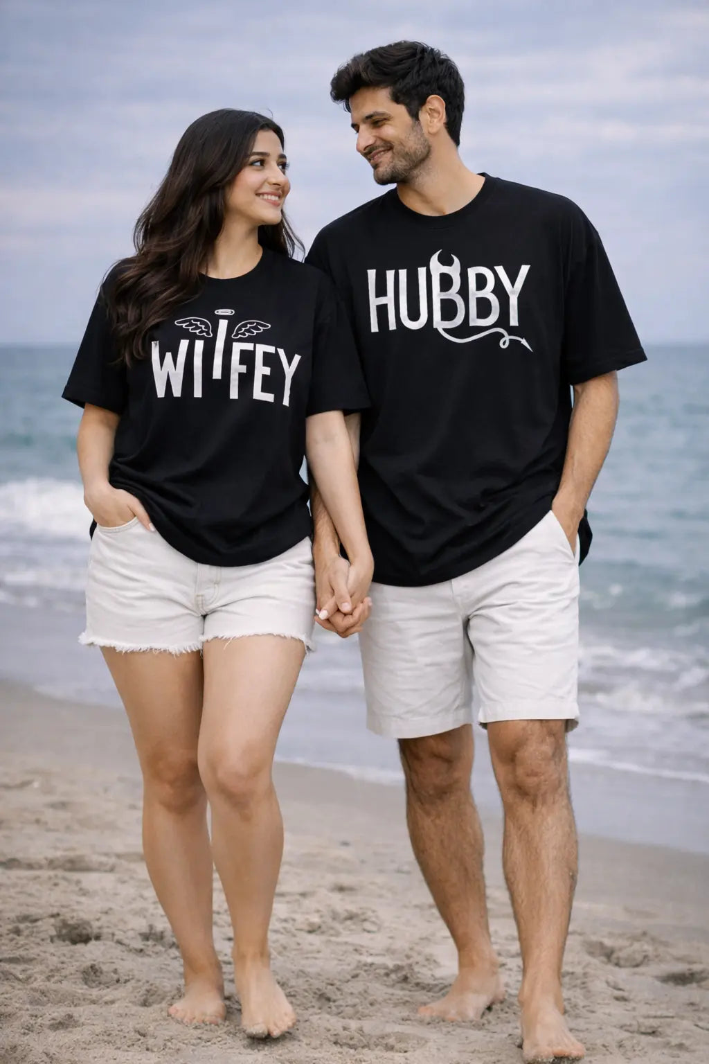 Angel Wifey Couple T-Shirt for her