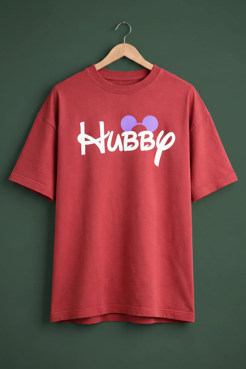 Hubby V2 CARTOON Couple T-Shirt