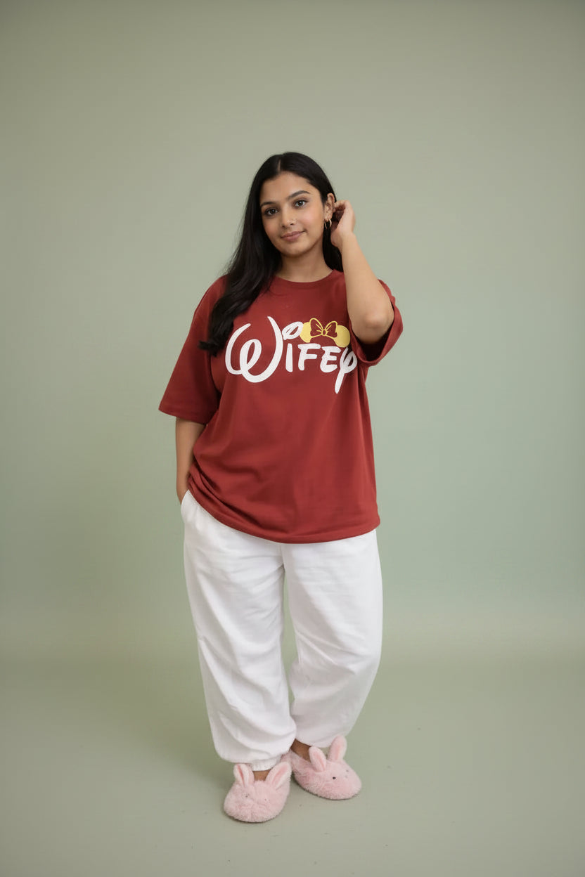 Wifey v2 Couple T-Shirt for her
