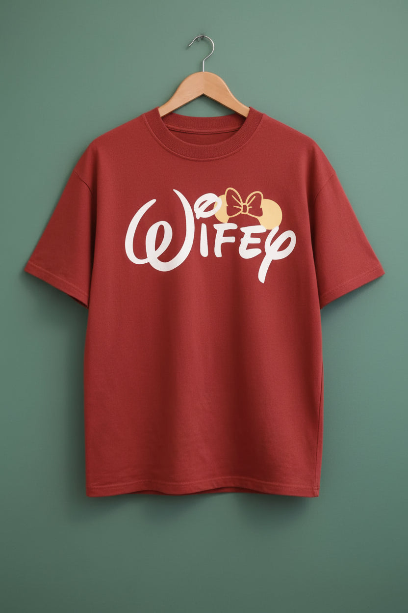 Wifey v2 Couple T-Shirt for her