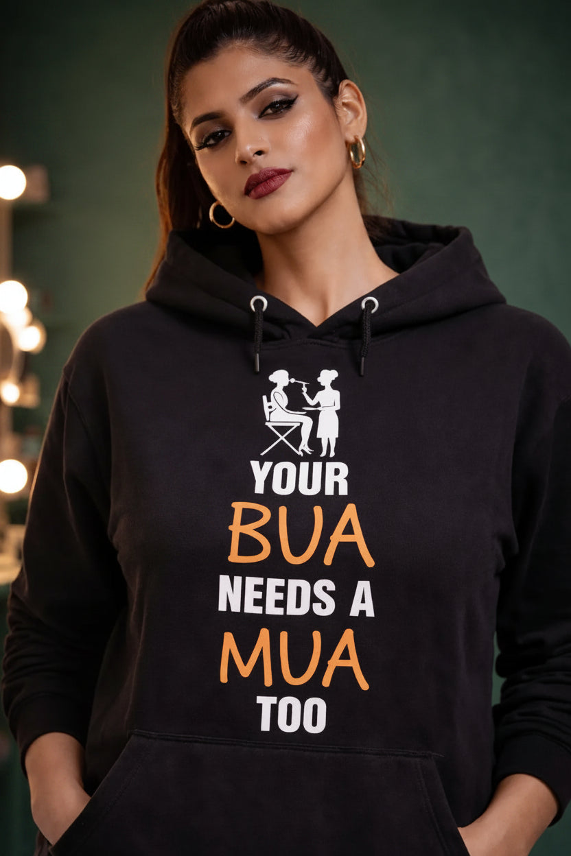 Your Bua needs a MUA Black Hoodie for make up artists