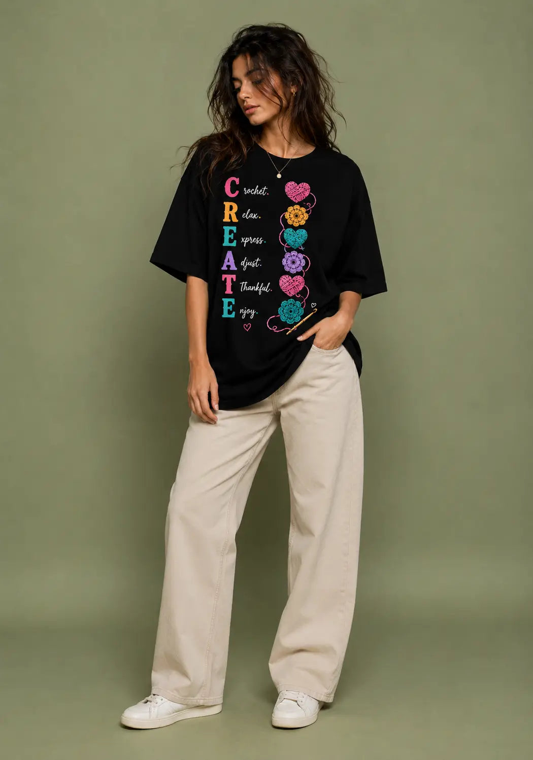 Create & Crochet Oversized T-Shirt