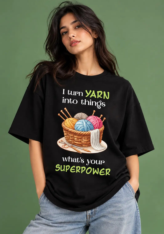 Yarn Superpower Oversized T-Shirt