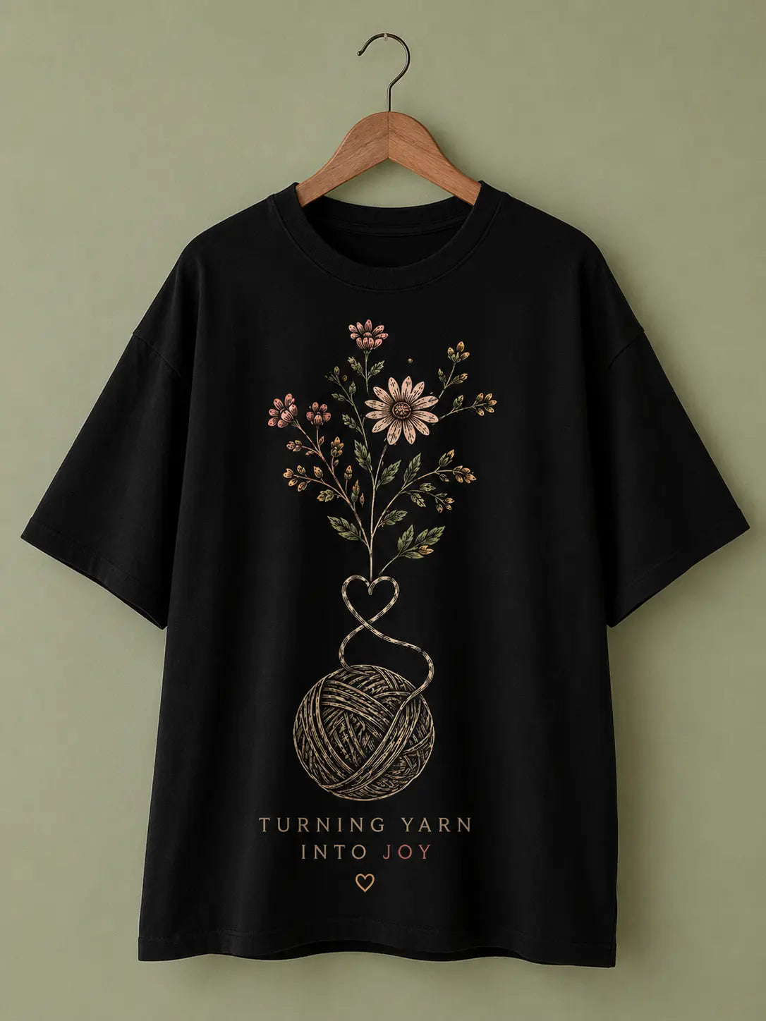Yarn Vase Oversized T-Shirt