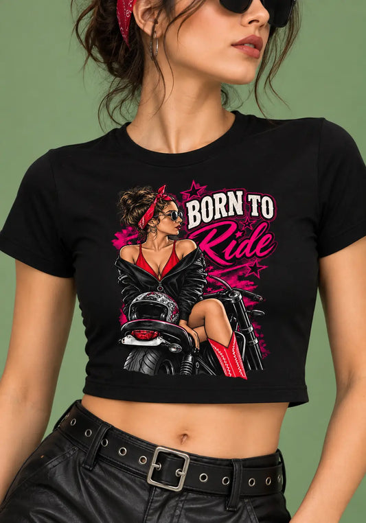 Biker Babe Crop Top