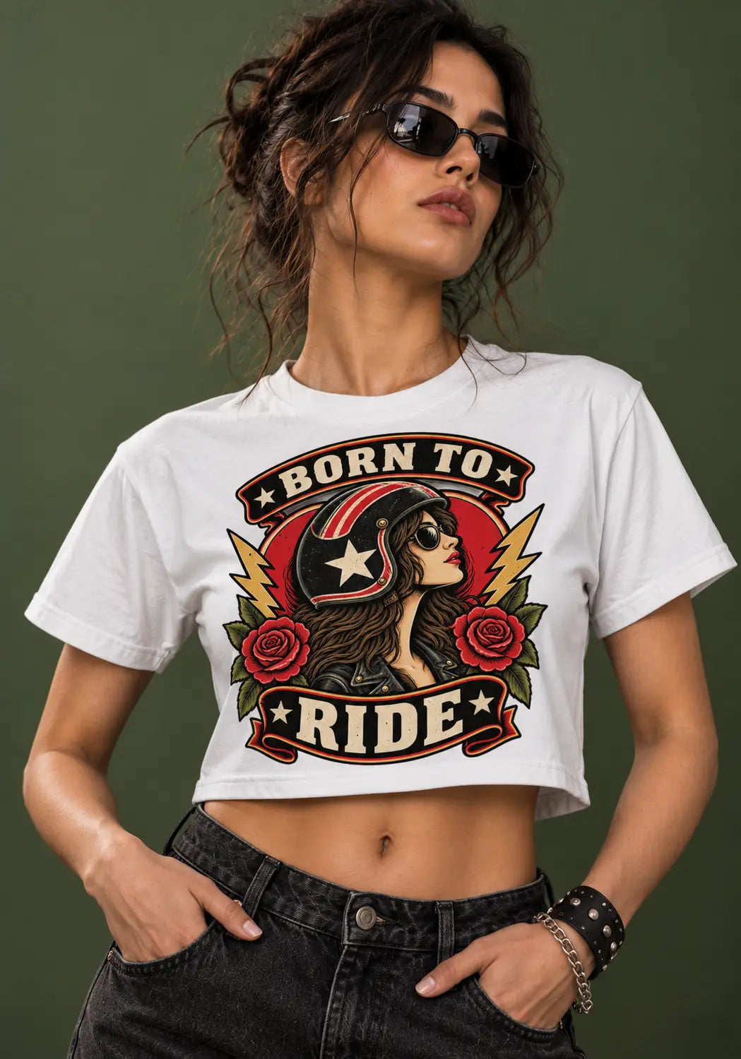 Born to Ride Crop Top