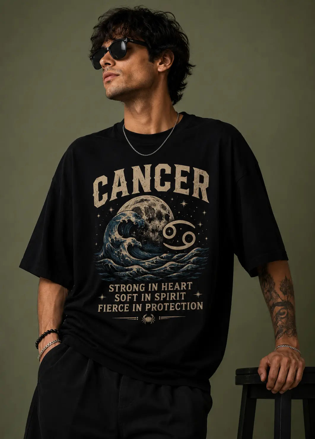 Cancer Strong in Heart Soft in Spirit Oversized T-Shirt