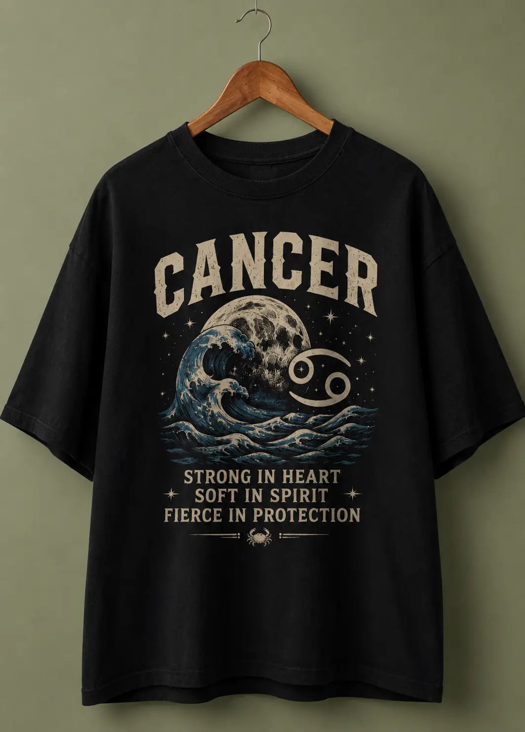 Cancer Strong in Heart Soft in Spirit Oversized T-Shirt