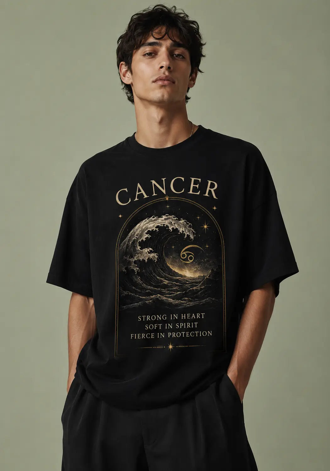 Cancer Strong Heart Soft Spirit Oversized T-Shirt