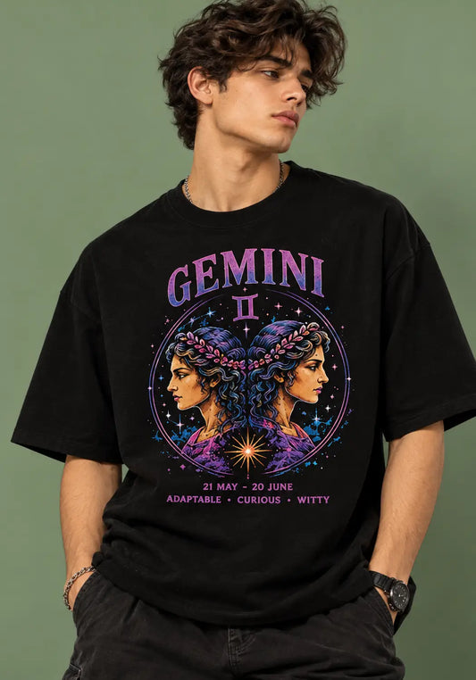 Gemini Zodiac Oversized T-Shirt