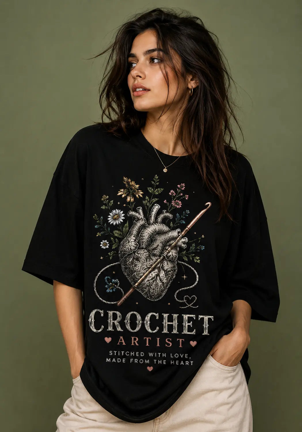 Hook & Heart Oversized T-Shirt