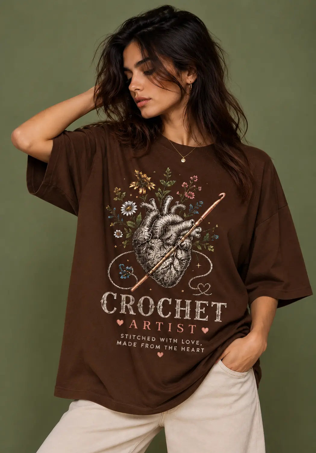 Hook & Heart Oversized T-Shirt