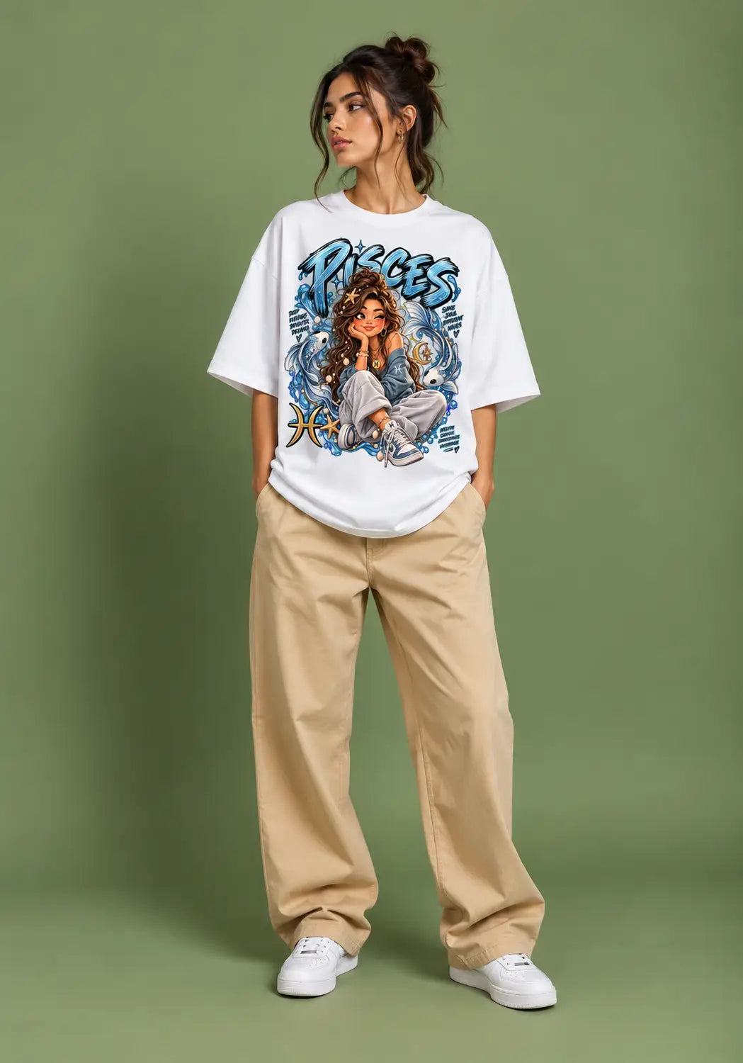 Pisces Girl Oversized T-Shirt