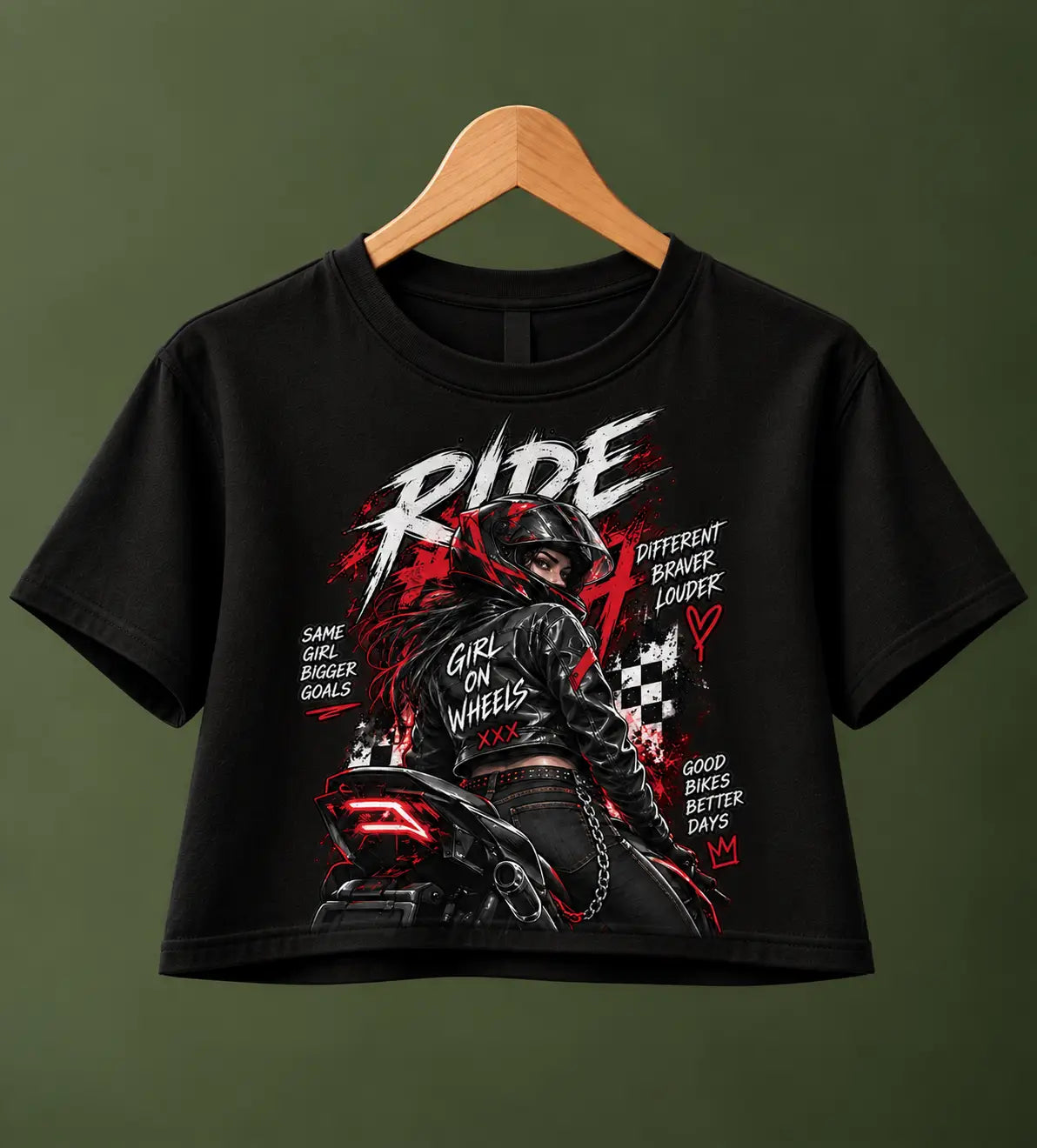 Girl on Wheels Crop Top