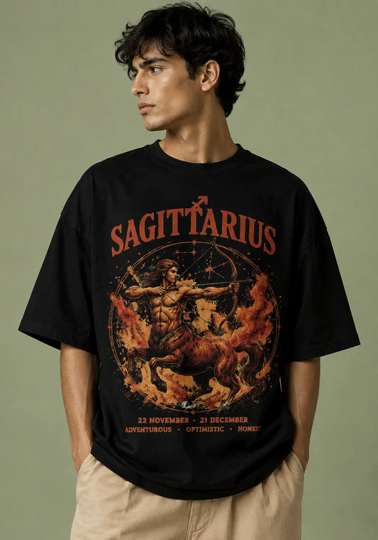Sagittarius Zodiac Oversized T-Shirt