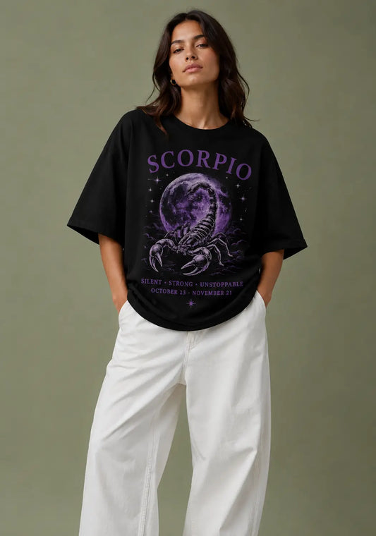 Scorpio Zodiac Oversized T-Shirt