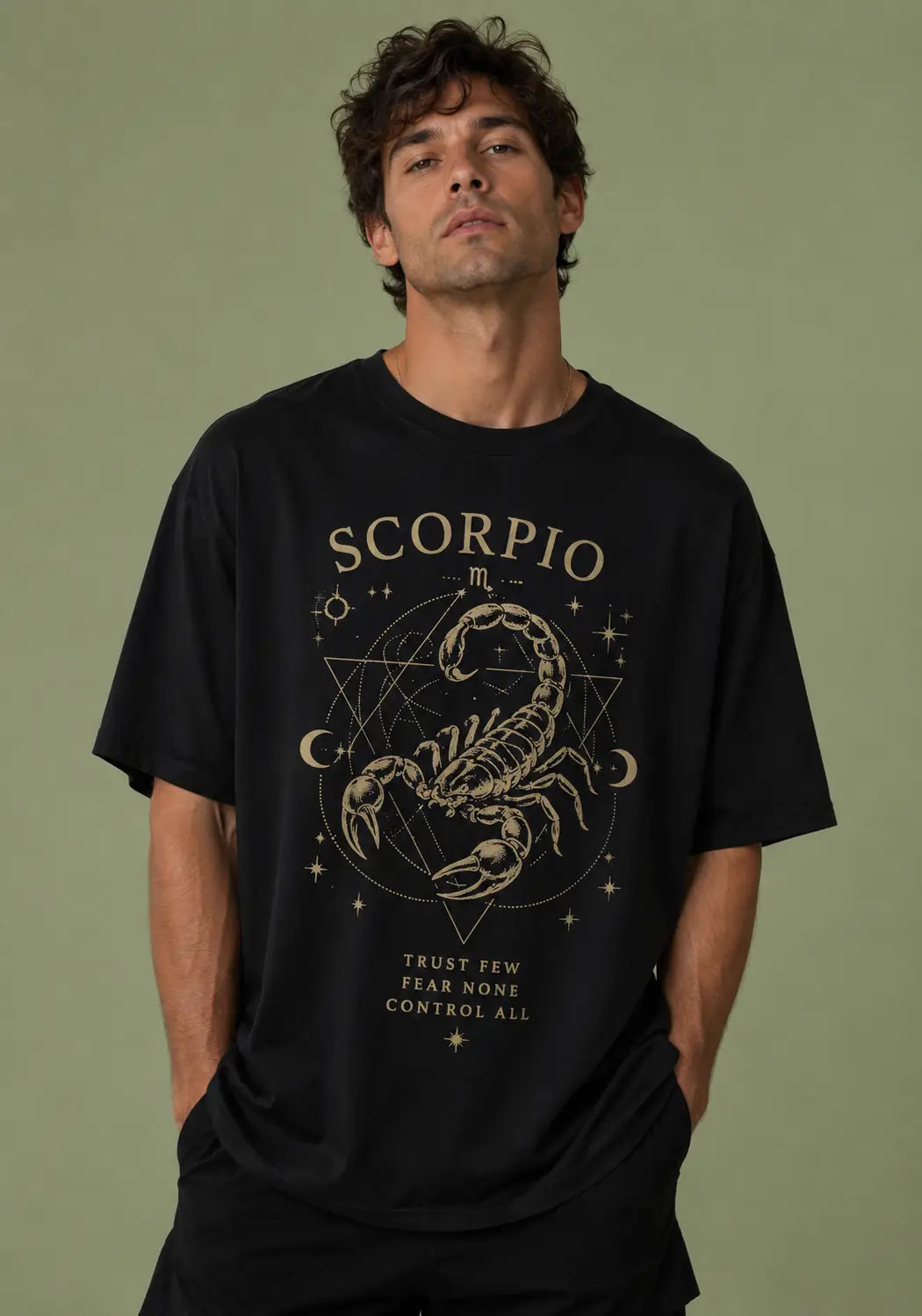 Scorpio Fear None Oversized T-Shirt