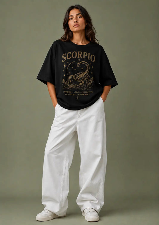 Scorpio Intense & Loyal Oversized T-Shirt